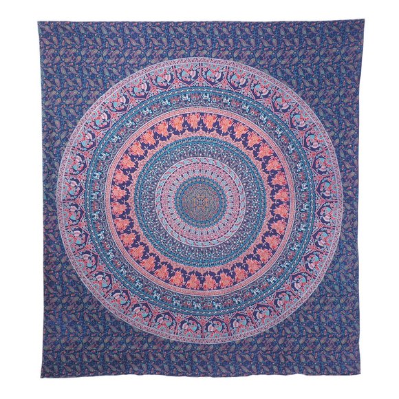 Blue Hippie Boho Tapestries for Bohemian Dorm - Picture 3 of 3